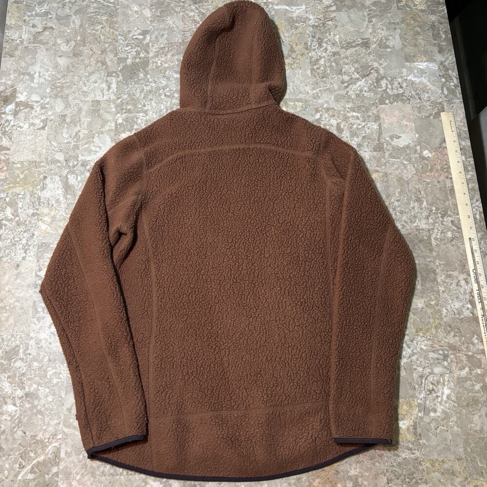 Patagonia Retro Pile Hoodie Womens XL Brown Full Zip Tech Face Hoody 22805 - Picture 9 of 9